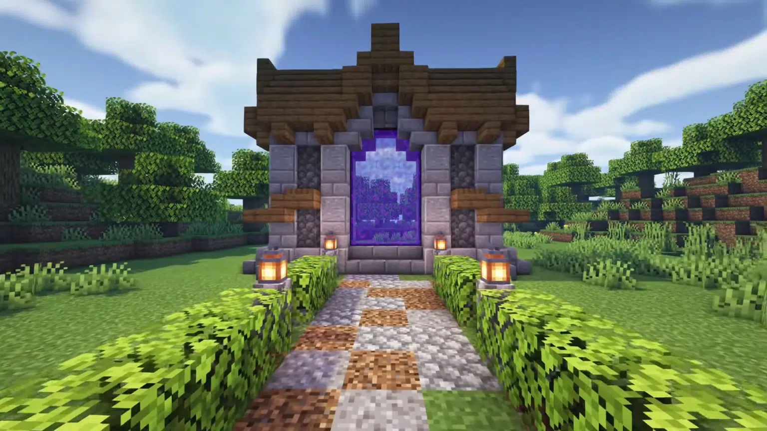 Minecraft how to build a medieval nether portal nether portal design
