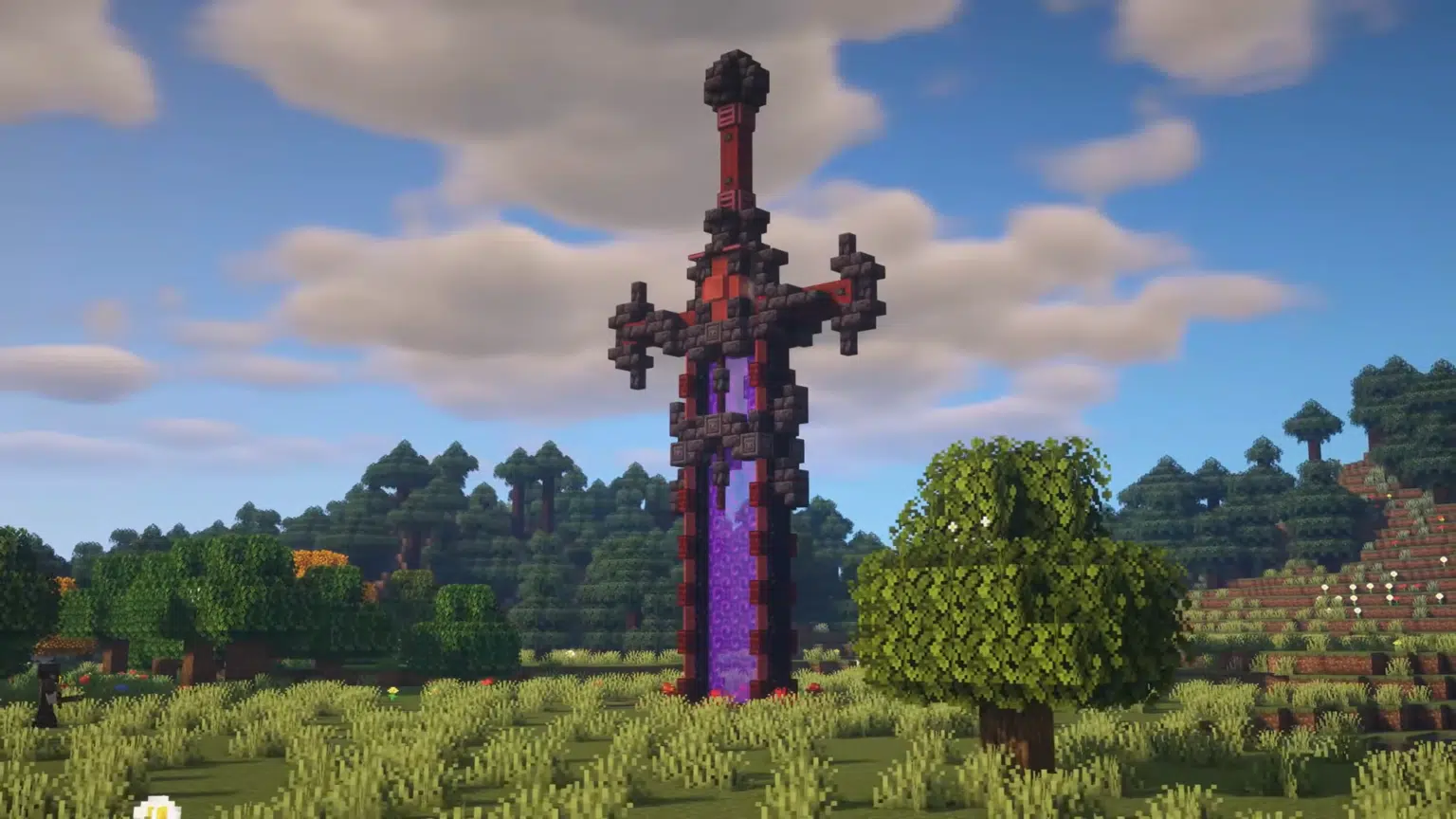 Minecraft 🔥 how to build a nether sword portal 0 3 screenshot 1536x864