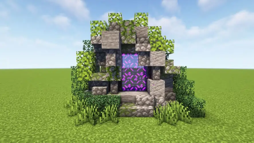 Overgrown nether portal