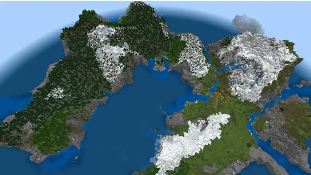 Minecraft seed island bedrock april 2022.jpg