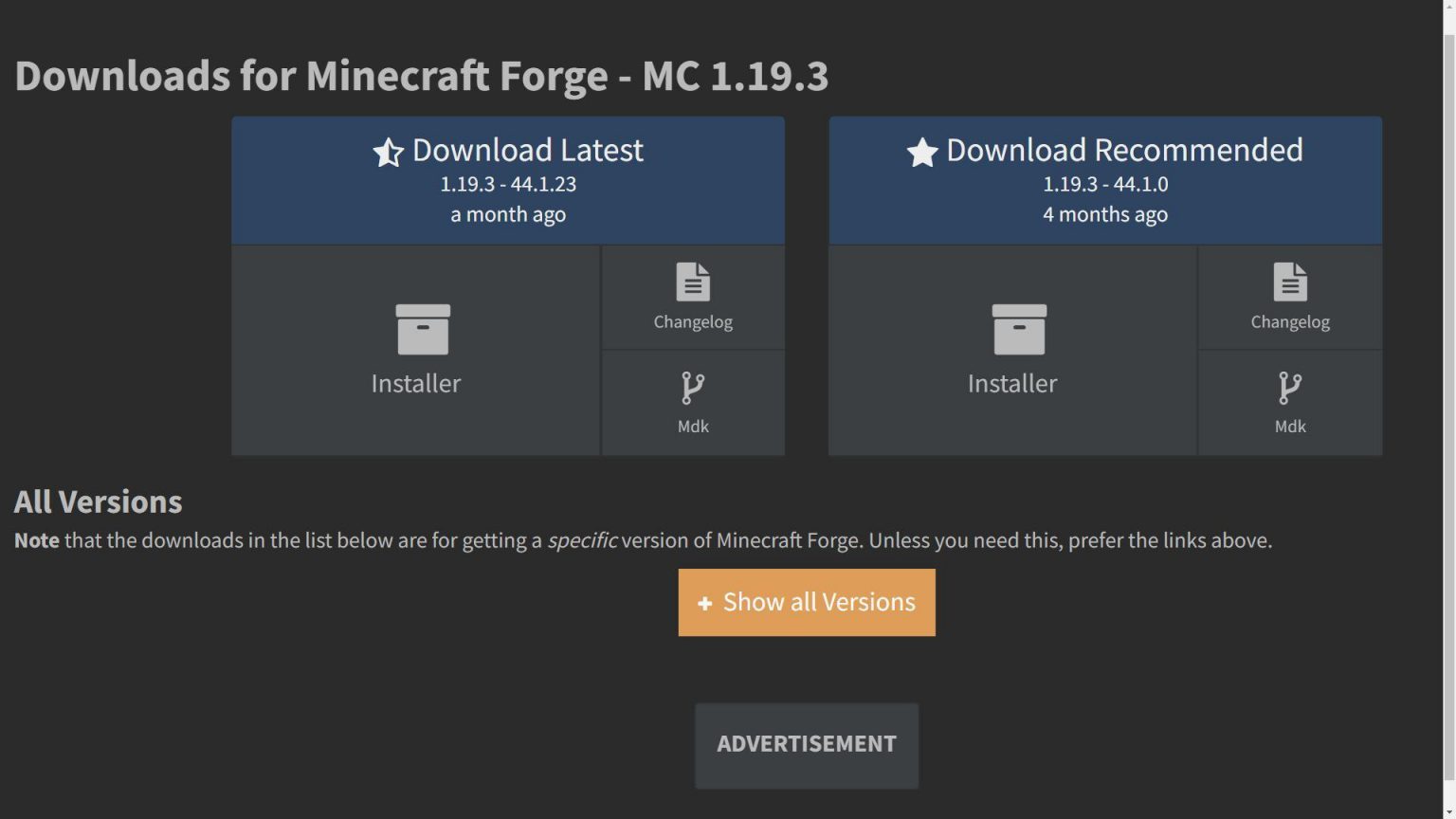 Forge api