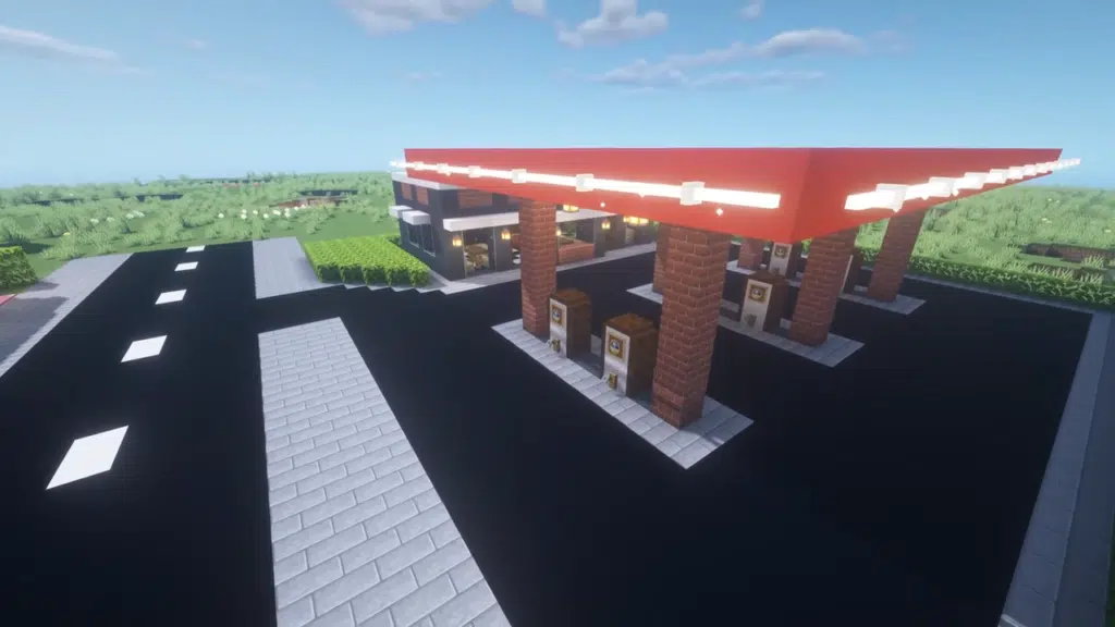 How to make a gas station in minecraft tutorial 0 3 screenshot 1024x576