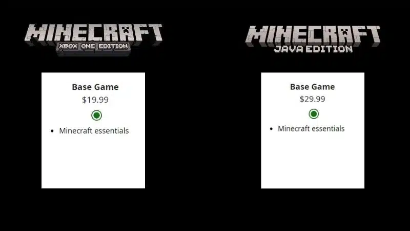 Minecraft price