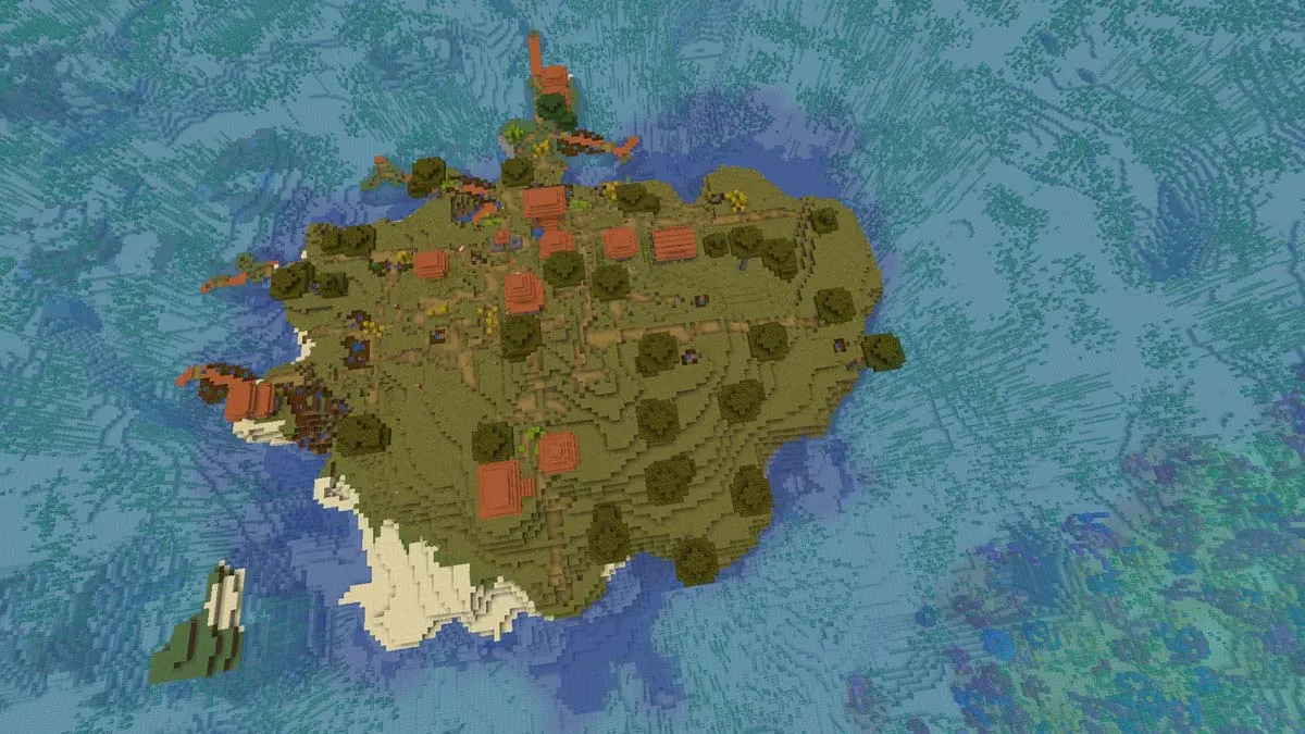 Top best minecraft seeds acacia island village spawn.jpg