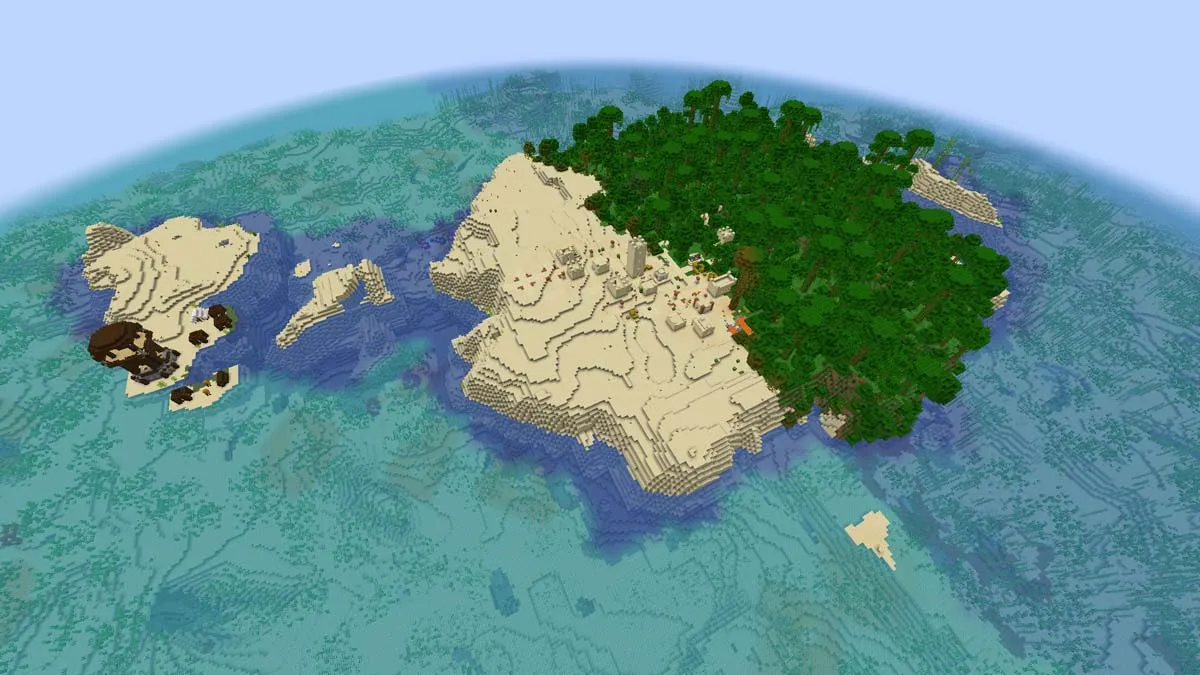 Top best minecraft seeds island village spawn.jpg
