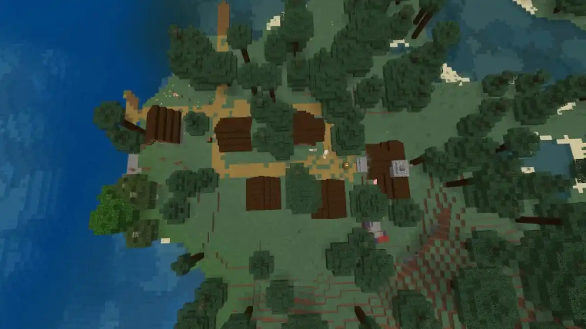 Minecraft 1.20.1 seeds ruins beneath village.jpg