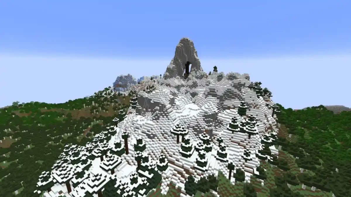 Minecraft 1.20.1 seeds stony goat mountain.jpg
