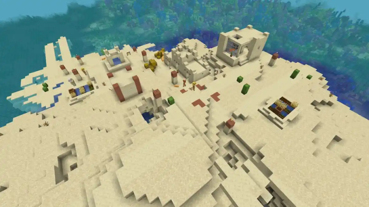 Minecraft 1.20.1 seeds coral village.jpg