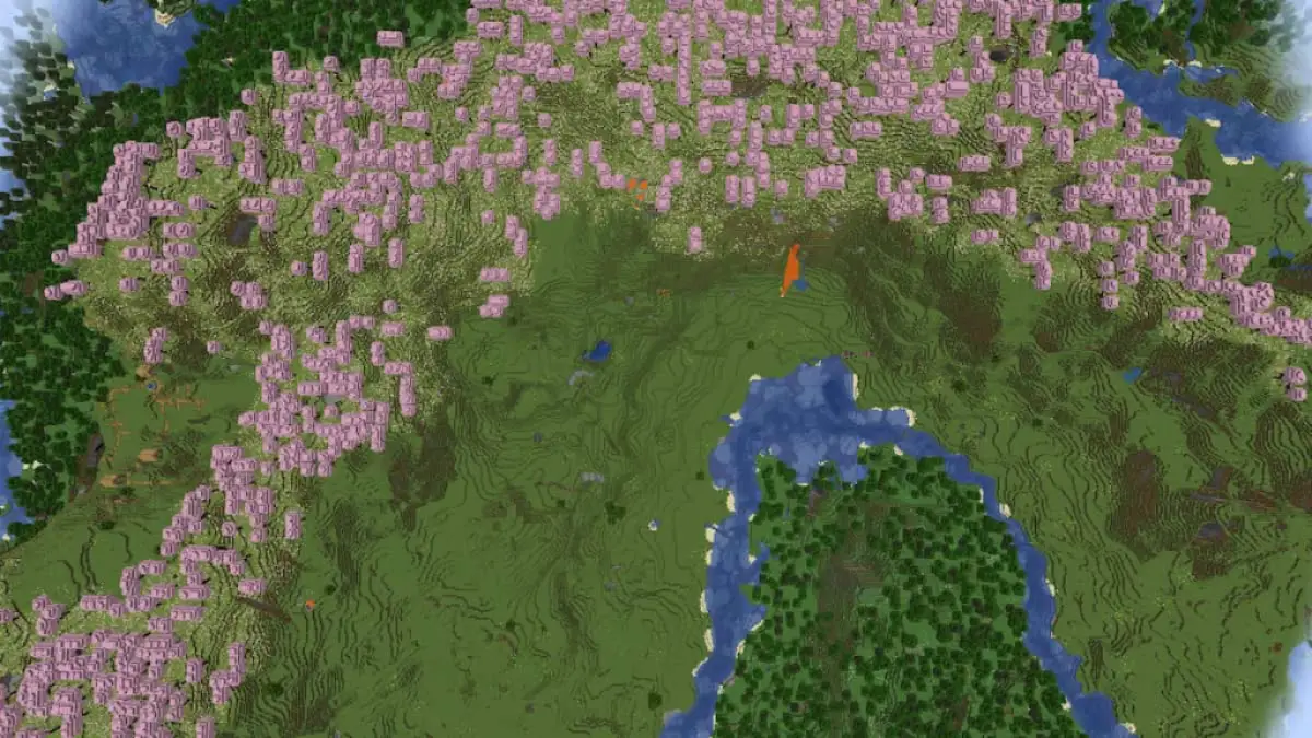 Minecraft 1 20 1 seeds long cherry grove with flower forest jpg