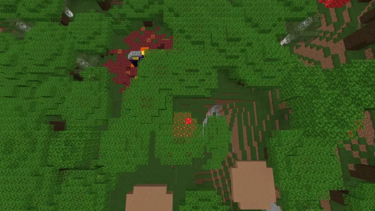 Minecraft lazy people seeds dark forest island with ravines jpg