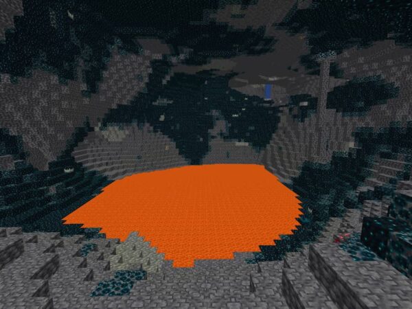 Minecraft best deep dark seeds deep dark lava lake.jpg