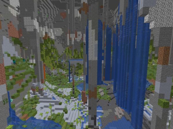 Minecraft best lush cave seeds lush waterfalls.jpg