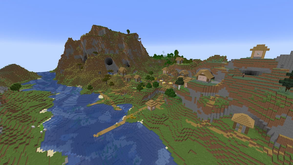 Minecraft best seeds anthill village.jpg