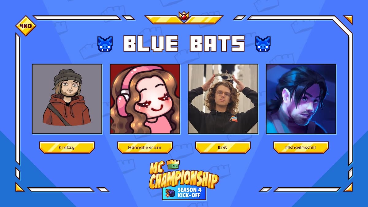 Команда Blue Bats в четвёртом сезоне Чемпионата Minecraft.