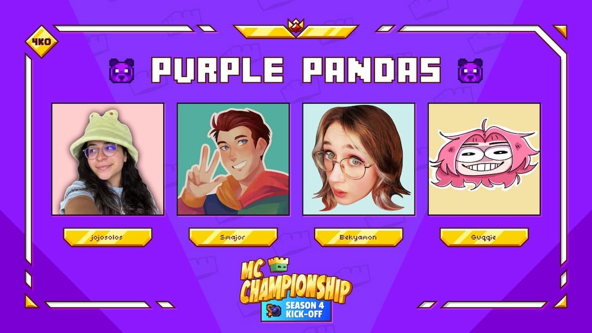 Команда Purple Pandas в 4 сезоне чемпионата MC.